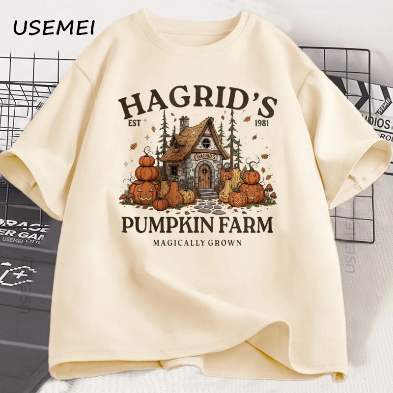 Fall Season T-shirt Autumn Pumpkin Retro Fall Vibes T Shirt Fall Girl Pumpkin Printed Tshirt Causal Cotton Short Sleeve Tees