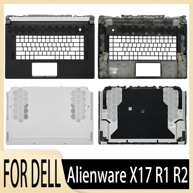 

New Original Gaming Laptop Palmrest Bottom Case Upper Top Lower D Cover Shell 0YHR3X 094D11 For Dell Alienware X17 R1 R2