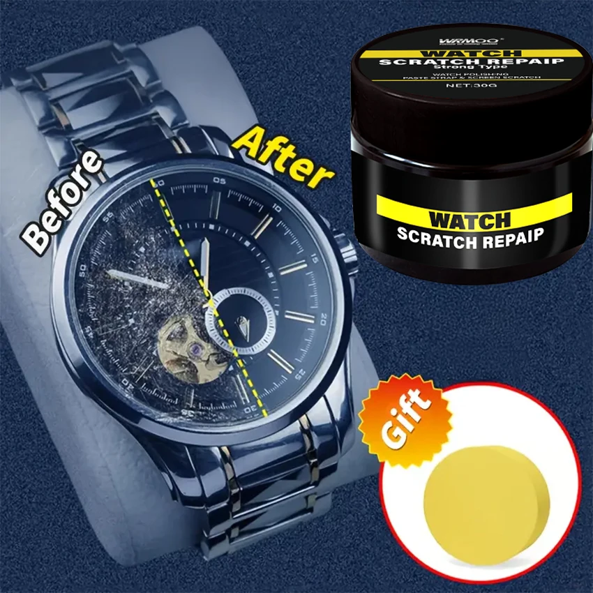 Watch Polishing Paste Strap & Screen Scratch Removal, Metal Frame Renewal Cream Restores Shine Metal Jewelry,Repair Tools & Kits