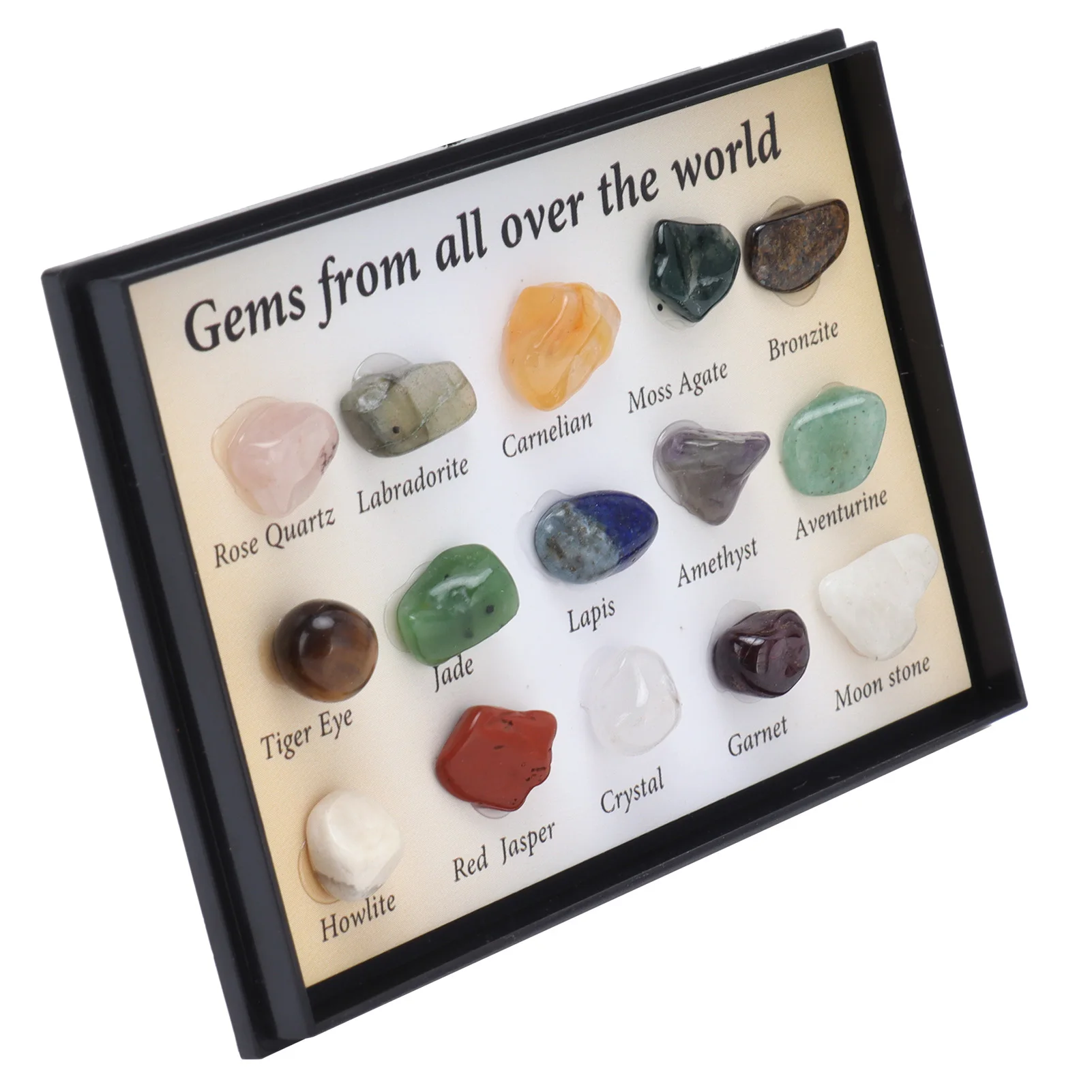 15 Kinds Crystal Gemstones Ornament Colorful Feng Shui Meditation Decoration for Collectors Crystal Gemstones Feng Shui Ornament