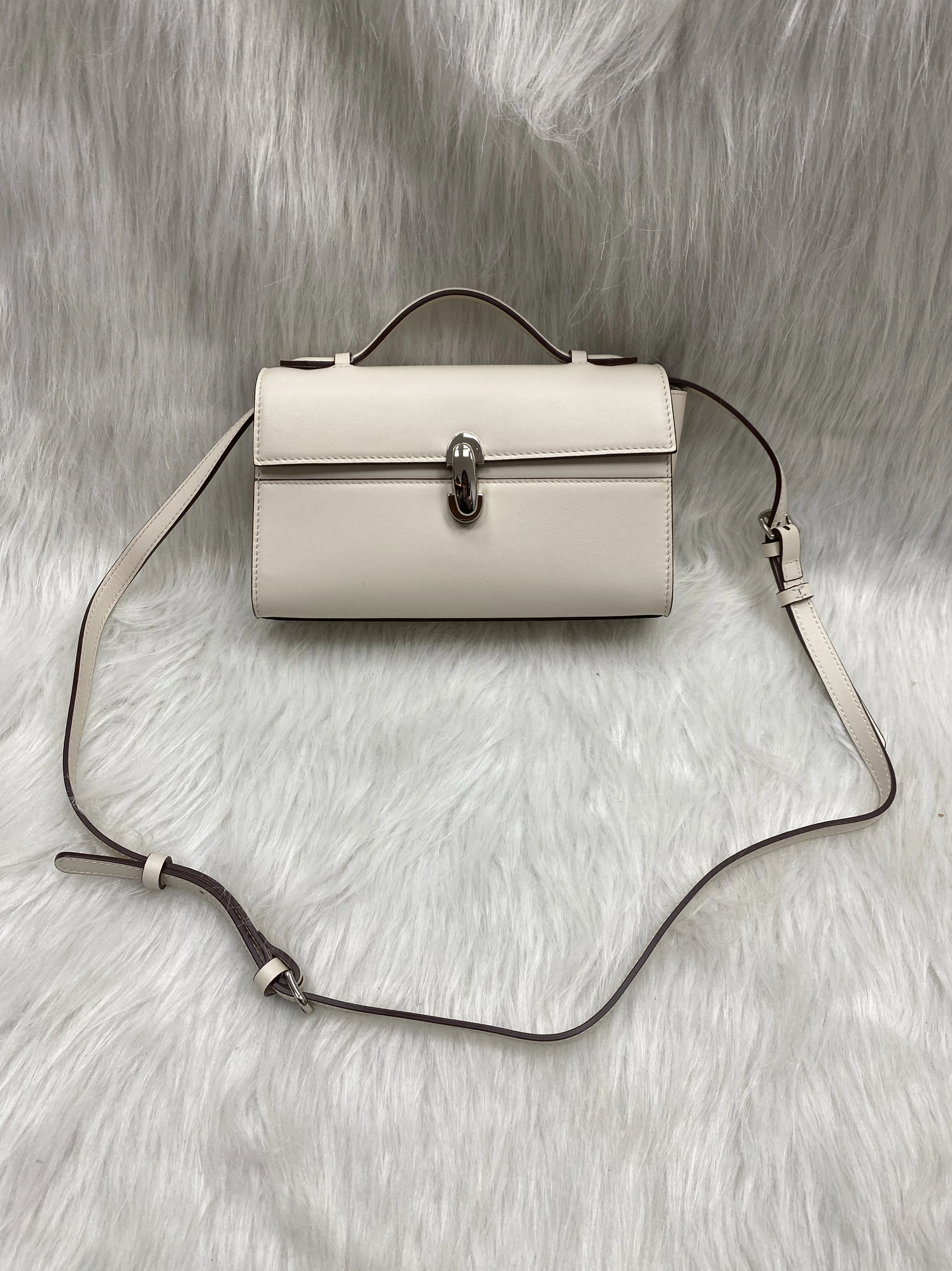 

High-End Semi-Structured Crossbody Handbag for Women Top-Layer Cowhide Leather Modern Neutral Sle Small Square Bag