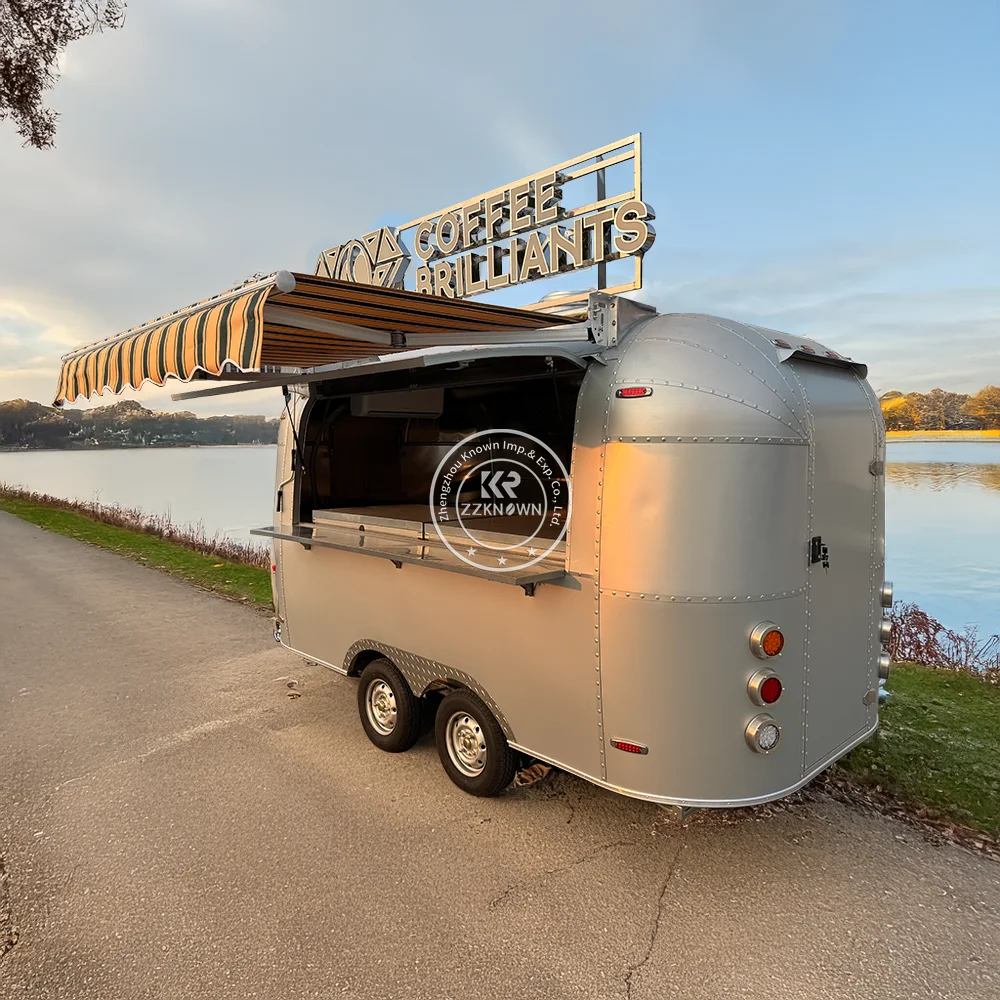 

Concession Food Trailer Mobile BBQ Ice Cream Cart Catering Coffee Trailer Bar Custom Street Food Truck With Full Kitchen
