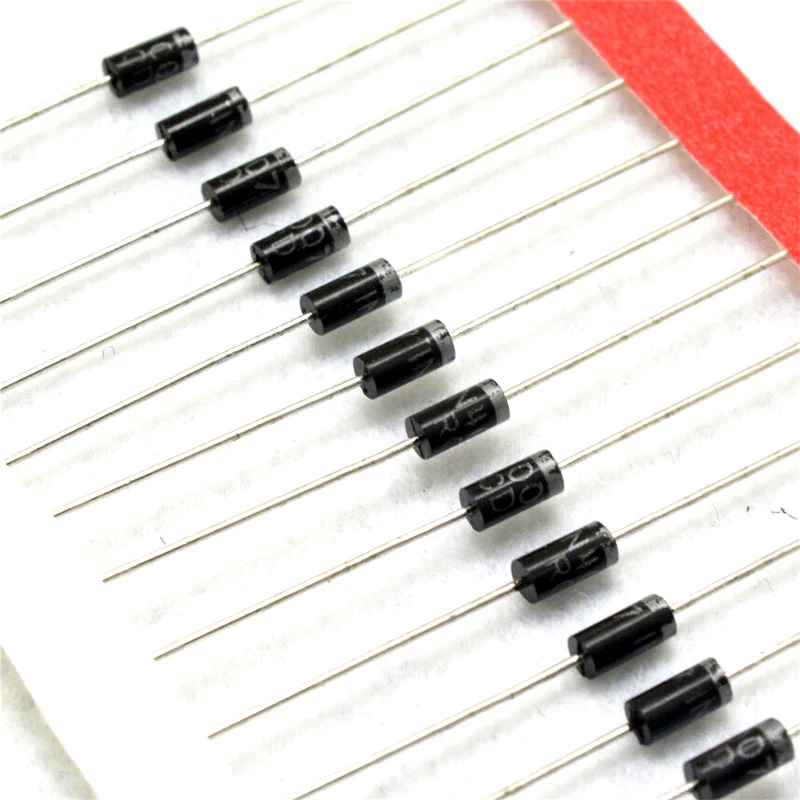 50Pcs Schottky Rectifier Diodes 1A DO-41 1N4001 1N4007 1N4003 1N4004 1N4005 in4006 50V 100V 200V 400V 600v 800V DIP 1000V 1N4002