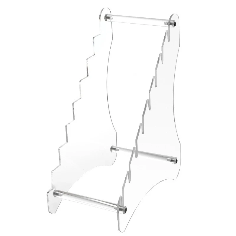 Transparent Acrylic Kitchen Stainless Steel Knife Kitchen Knife Storage Rack Fruit Folding Knife Holder Base