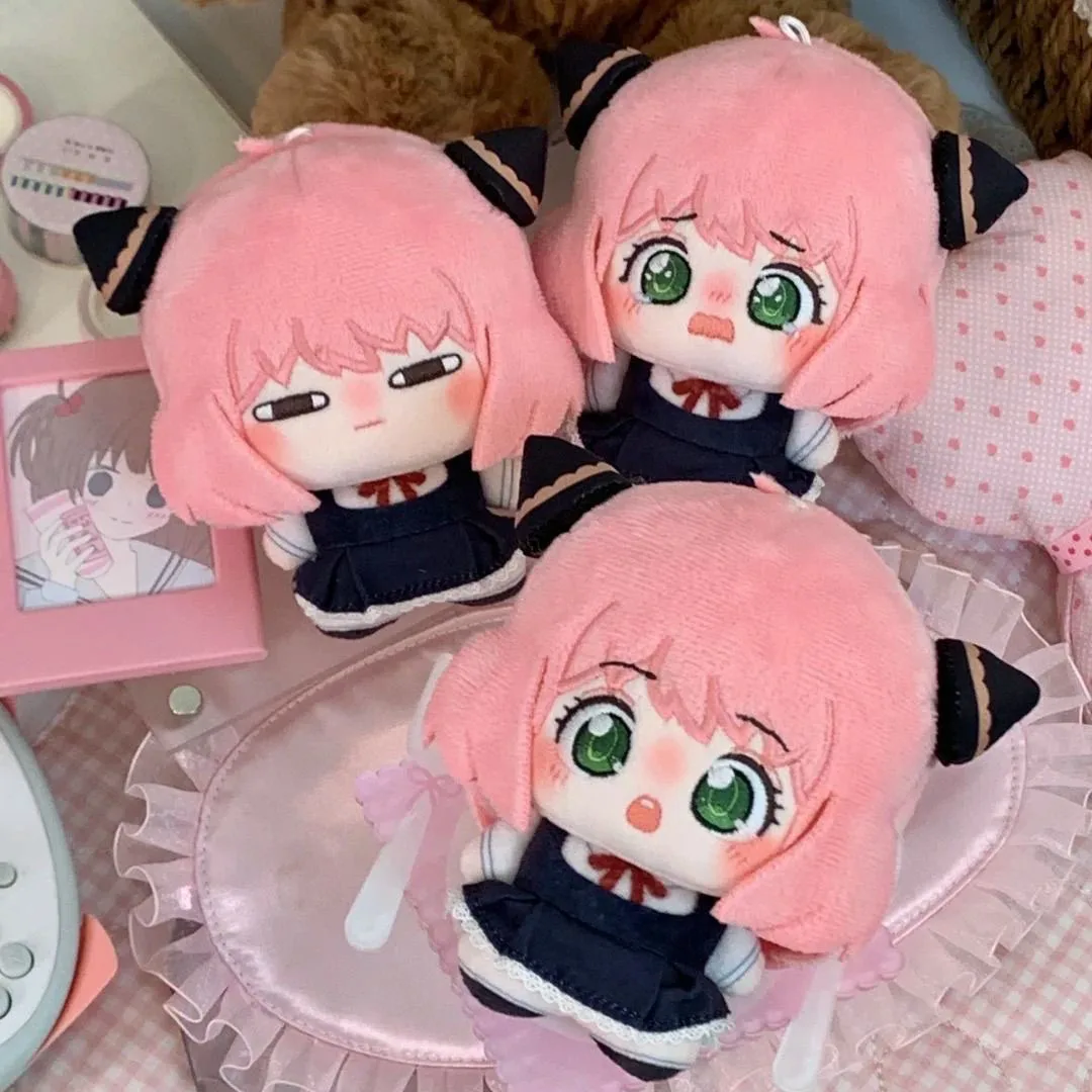 

10cm Anime Spy Anya Forger Plushie Stuffed Doll Family Anya Plush Doll Toy Figure Pendants Keychain Birthday Xmas Gifts
