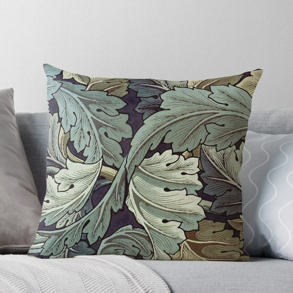 

William Morris Acanthus blue pattern Throw Pillow Embroidered Cushion Cover Cushions Cover