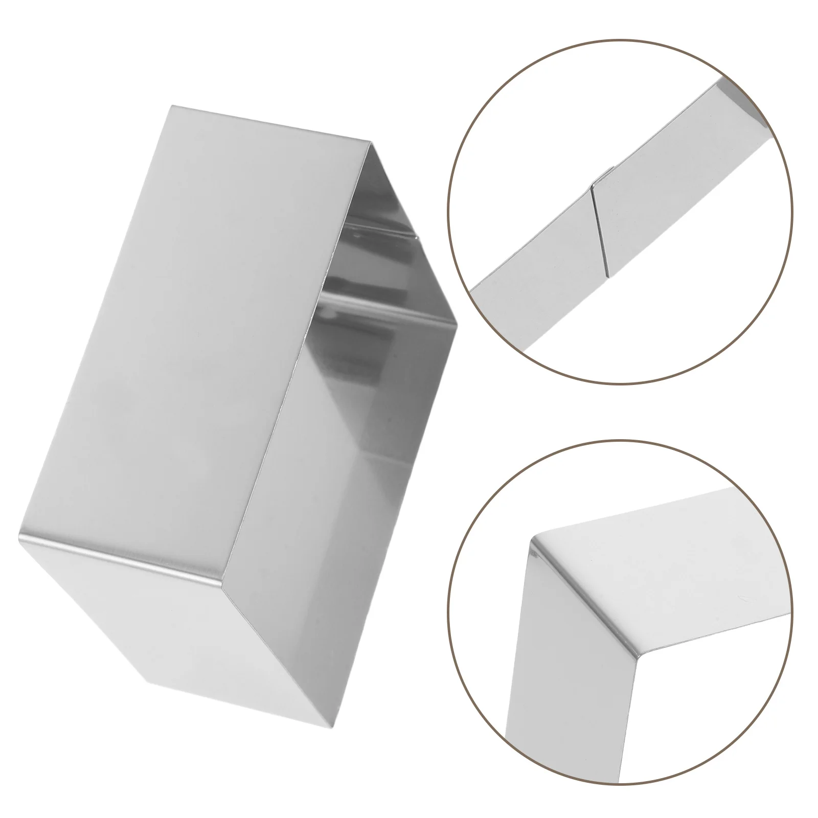 

Stainless Steel Cake Ring Mousse Cutter Baking Tool Cookie Mould Oval Cutter For Dessert Pastry Dough Fondant Silver