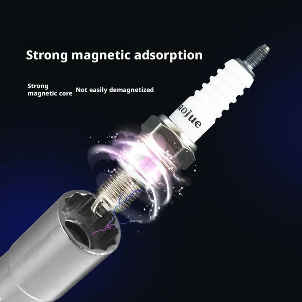 

Адаптер для торцевого ключа для свечей зажигания, набор 14 мм 16 мм, универсальный шарнир с магнитной гибкой головкой, тонкая стенка, инструмент для ремонта автомобиля с приводом 3/8 дюйма