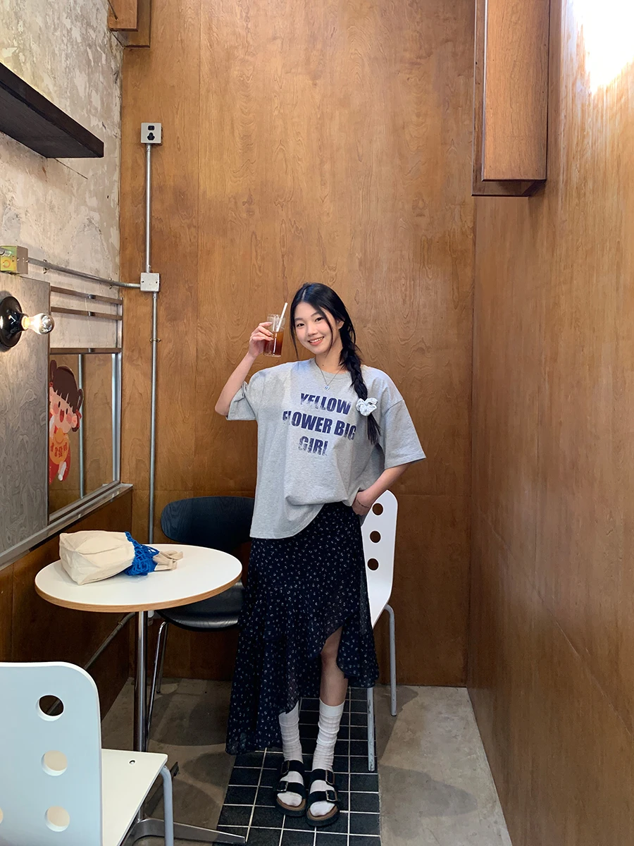 

Асимметричная юбка миди А-силуэта с цветочным принтом Bla, женская, весна 2026, новая, элегантная, для офиса, с низкой талией, из полиэфирного волокна