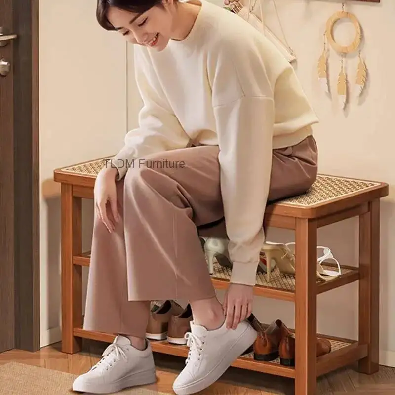 Shoe Designer Living Modern Room Foot Storage Stool Mobile Foot Salon Stool Entryway Minimalist Tabouret Lounge Suite Furniture
