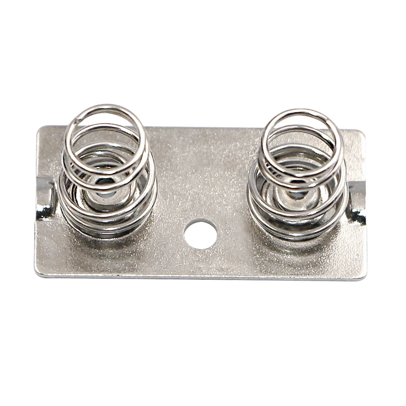 2 Cell AA Spring Battery Contact Nickel Plated Steel AA, CR2 Battery Spring Contact for Enclosure 5228