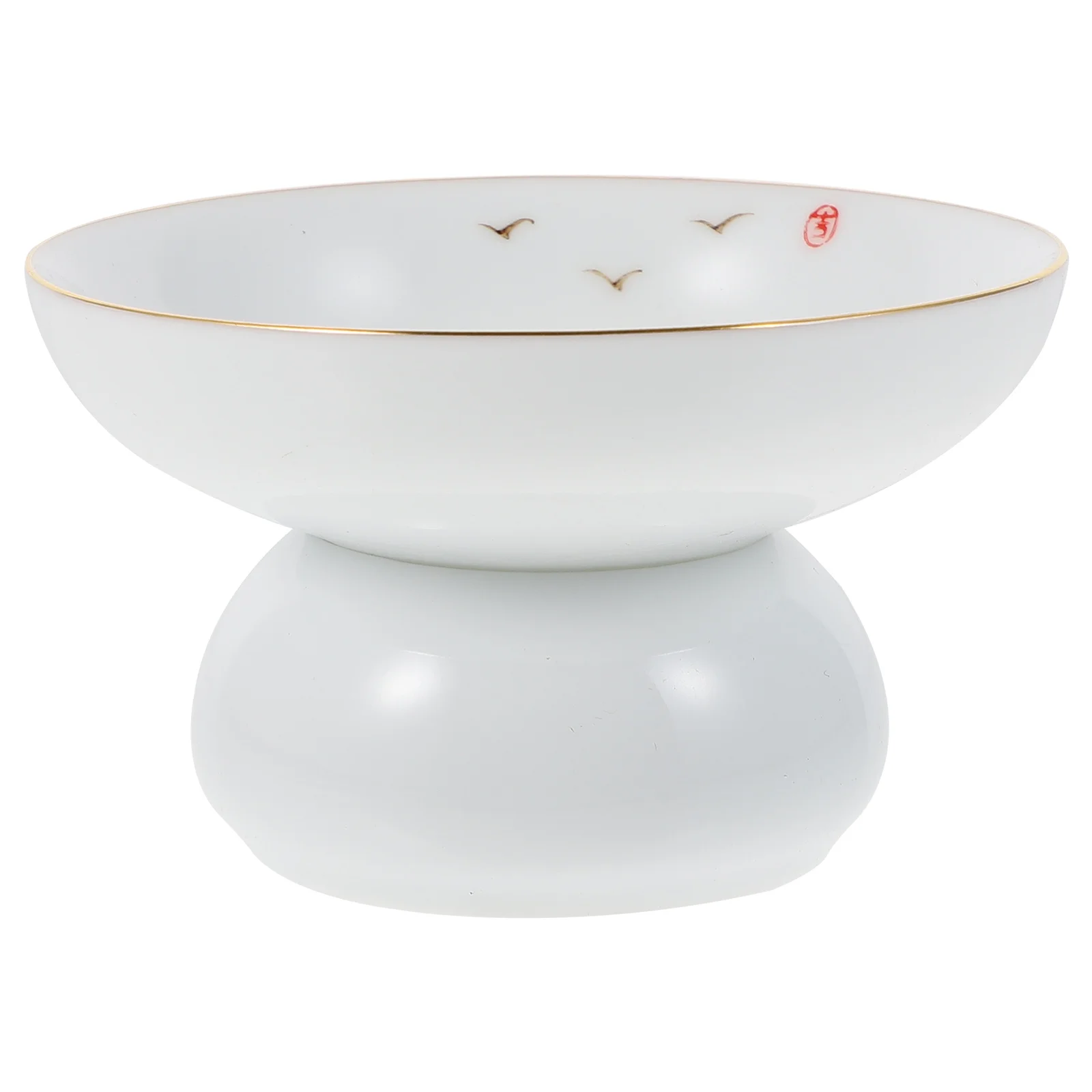 

Ceramic Tea Infuser with Stand Hand Painted Tea Strainer for Loose Leaf Brewing Easy Clean Dry Storage Teapot Filter