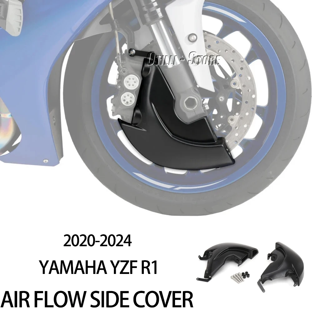 

New Brake Disk Cooler Air Duct Side Cover ABS Black Motorcycle For YAMAHA YZF R1 Yzf r1 YZF-R1 2020 2021 2022 2023 2024 2025