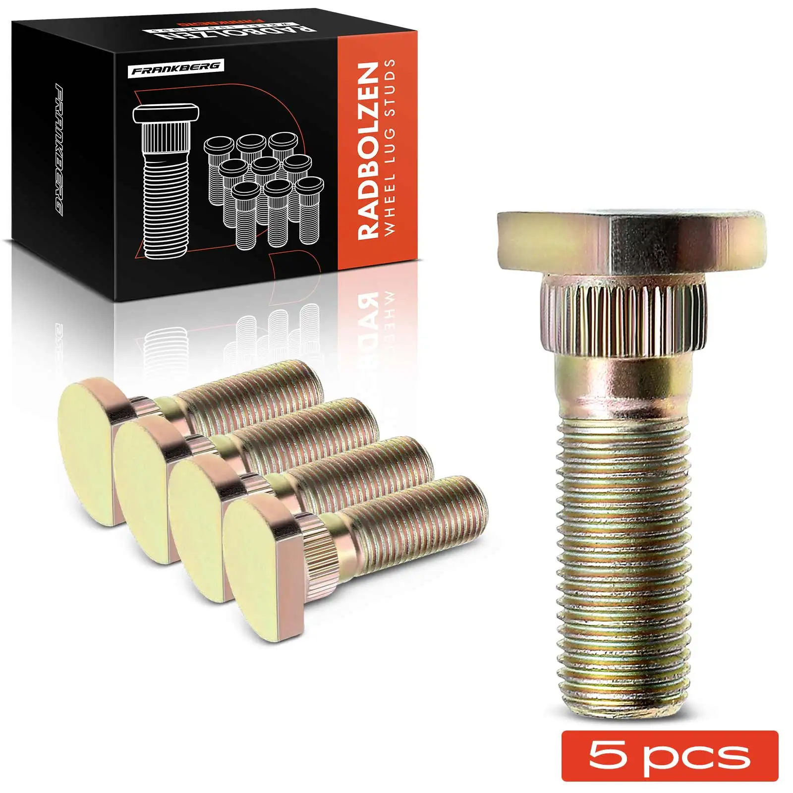 Frankberg 5x Wielbouten Vooras en Achteras voor Nissan 350 370 Primera X-Trail Almera Infiniti FX 983531 610-378 610-3781