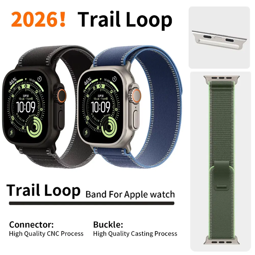 Trail Loop Armband für Apple Watch Ultra 3 2 Band 49mm 46mm 44mm 40mm 45mm 41mm 42mm Correa Armband iWatch Series 11 10 SE 9 8 7