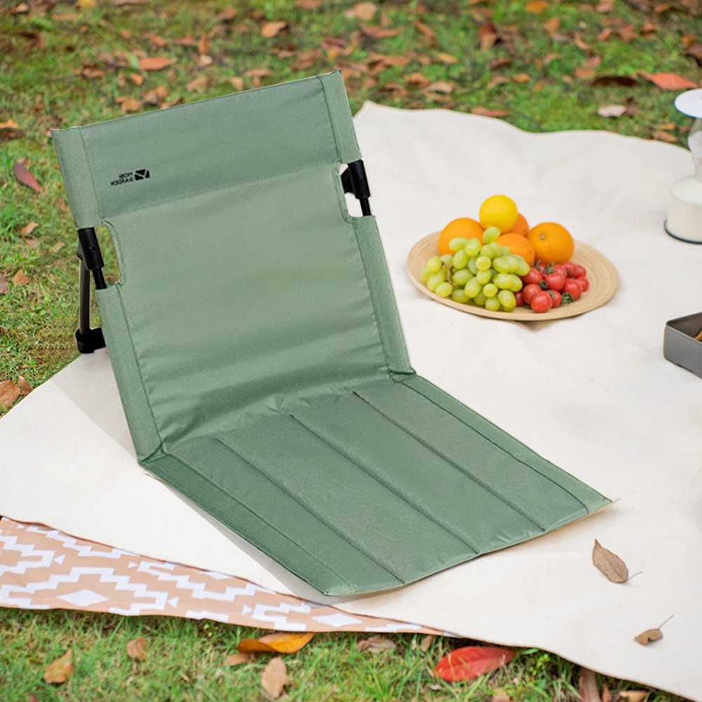 Camping Folding Chair Portable Outdoor Chair Backrest Seat Chair with Storage Bag Portable Camping Equipment Beach Lazy Chair