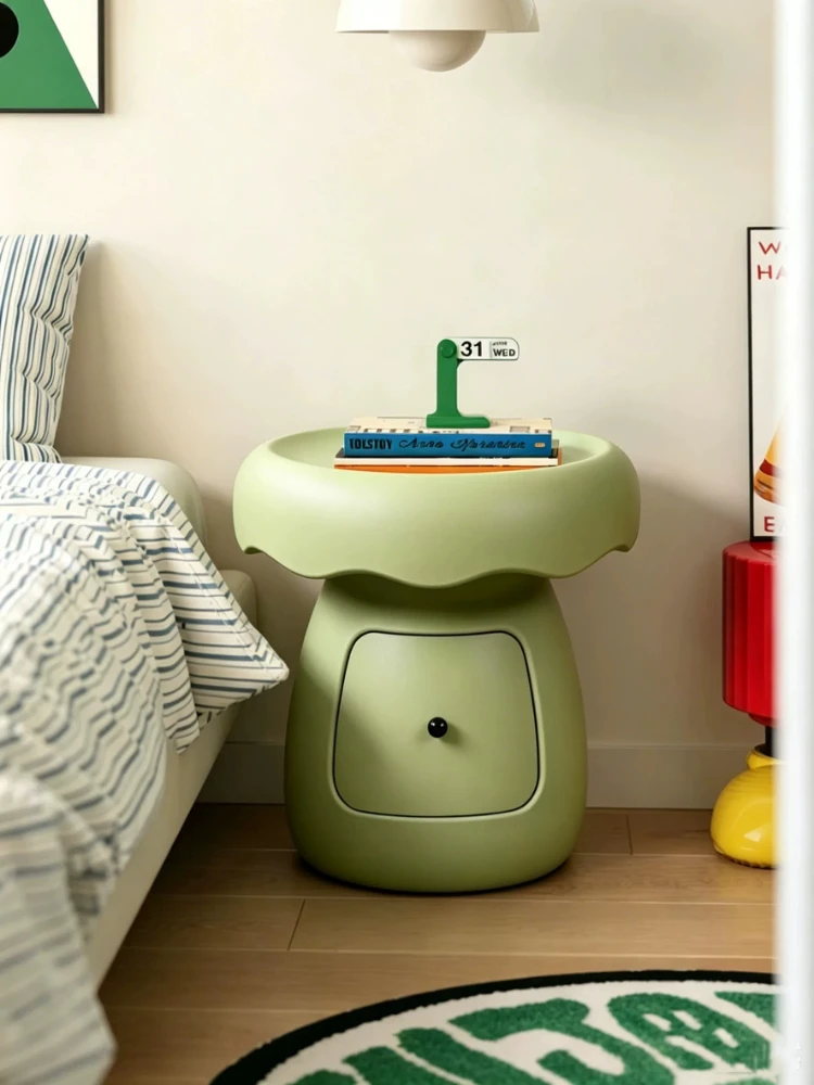 Nordic Simple Night Stand Living Room Balcony Sofa Small Coffee Table Cute Bedroom Furniture Bedside Table Plastic Small Cabinet