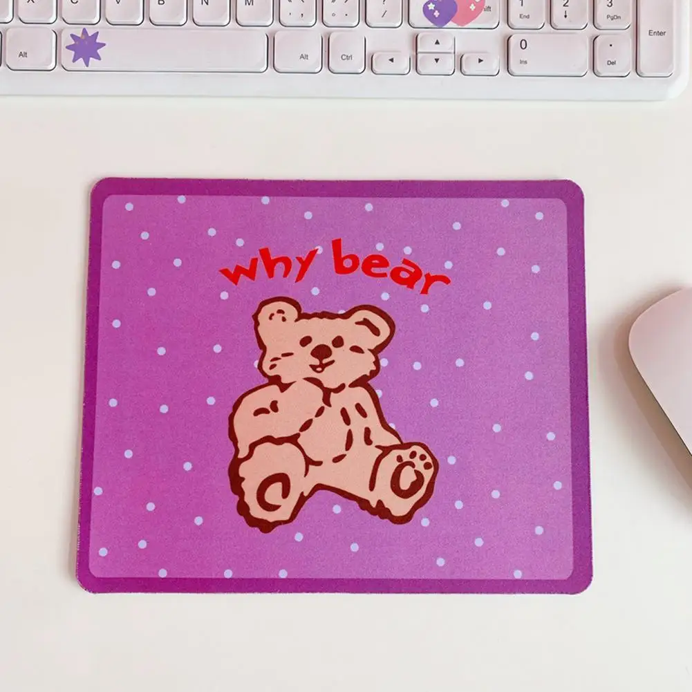 Mouse Pad Rubber Mouse Cushion Various Styles Desk Decoration  Durable Cute Cartoon Mouse Pad