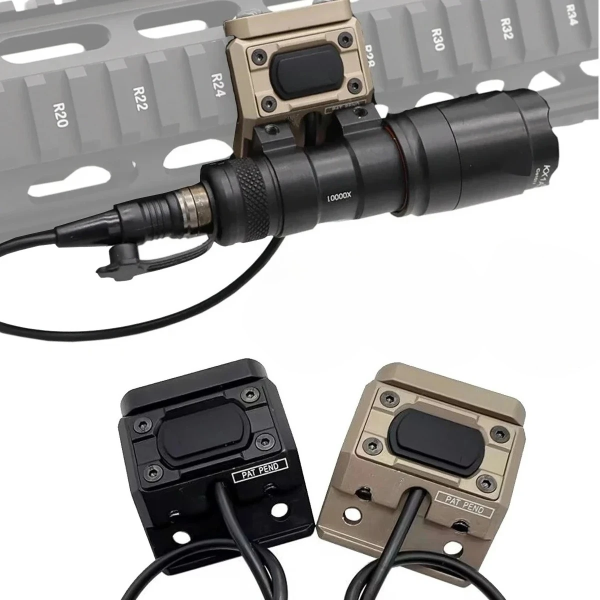 Surefire M300 M600 Flashlight With UNITY Lite Pressure Switch 20mm Rail M300B M600C M600B LED Scout Light