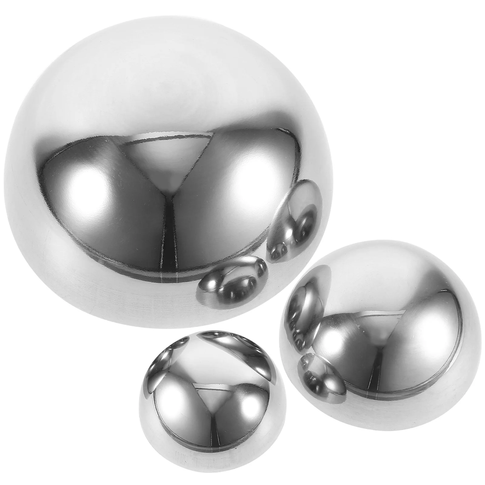 

3Pcs Outdoor Reflective Mirror Polished Semi Sphere Gazing Ball Garden Decoration Photography Prop Garden Decorations