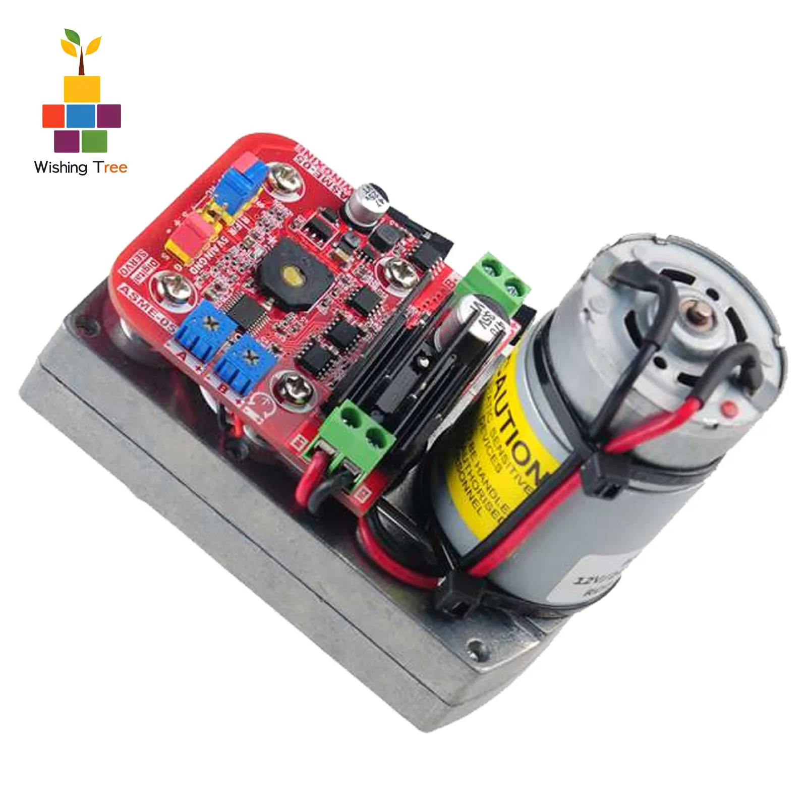 Servomotor de aleación de alto par ASME-05B, 380kg.cm, 12V/24V, doble voltaje para brazo de Robot, Control de válvula, cámara PTZ, sistema de energía DIY