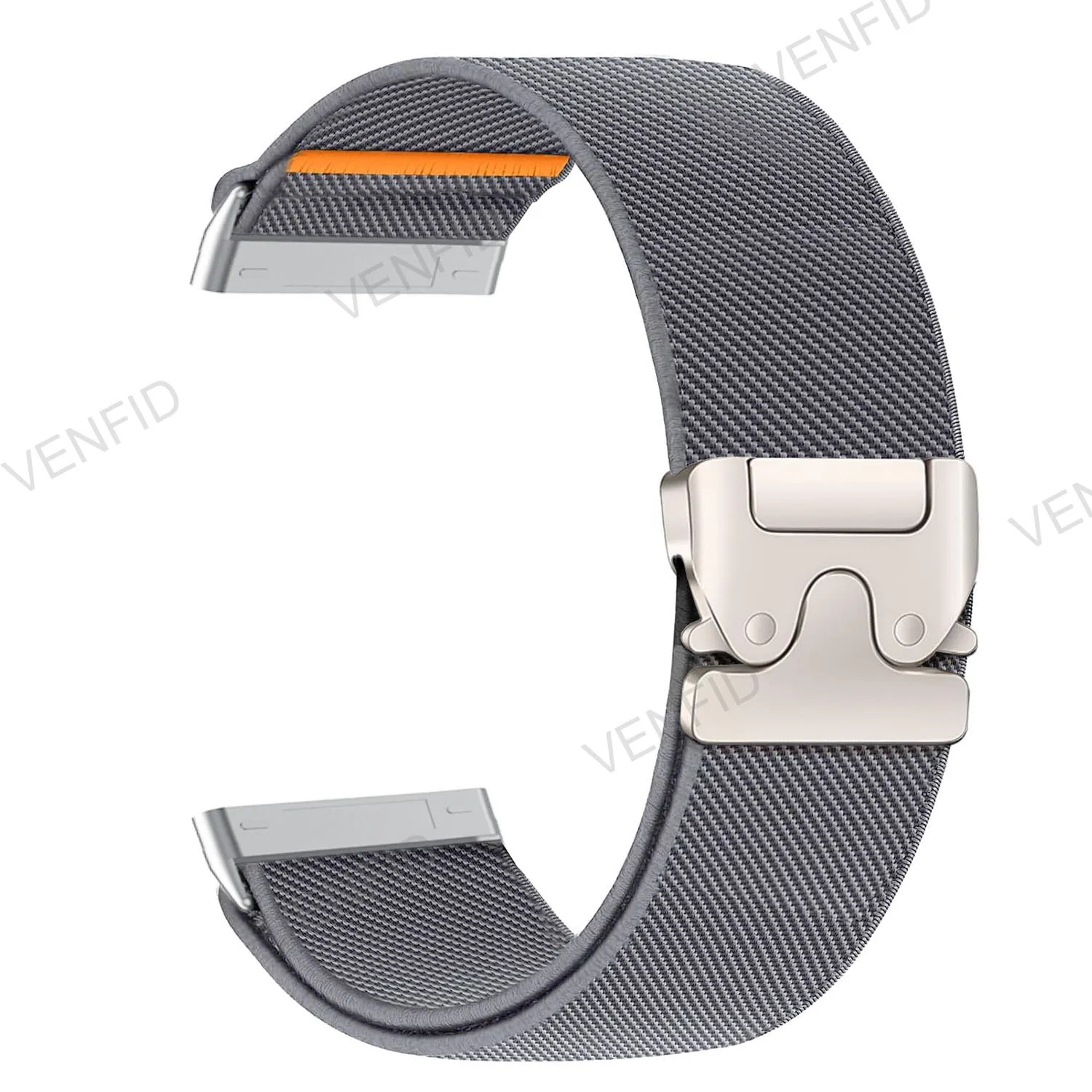 Nowy sportowy elastyczny nylonowy pasek do zegarka kompatybilny z Fitbit Versa 4/3, Fitbit Sense 2 tkana opaska na nadgarstek