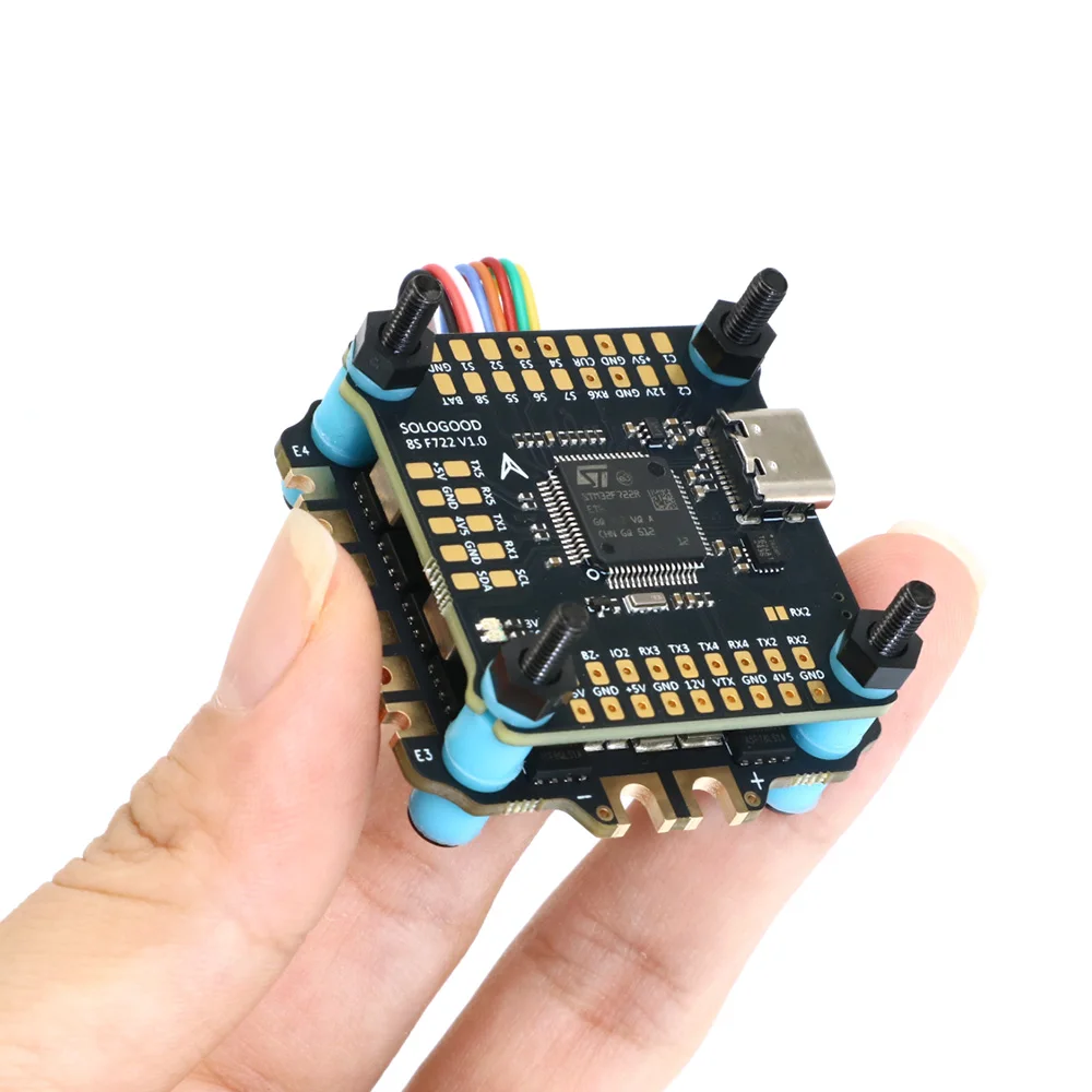 SoloGood 8S F722 フライトコントローラー BLHELI_S 8S 60A 4in1 ESC 30.5X30.5mm 3-8S FPV フリースタイルドローン部品用