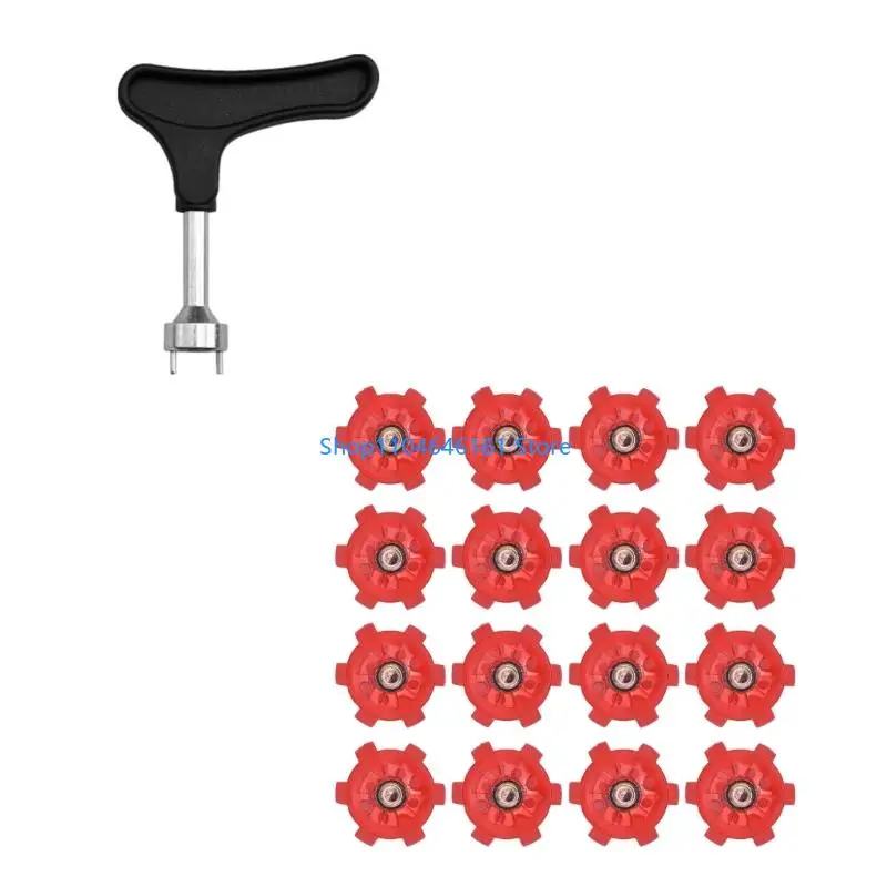 16pcs Chaussures golf non golf Pin Swer Shoe Nails Golf Shoe Spiks Remplacement Twists Fast Turn Turn Vis