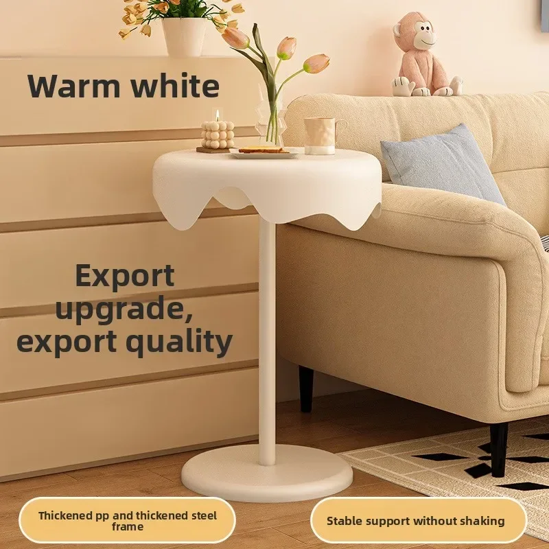 Small coffee table living room cream wind sofa edge table removable bedroom bedside table small round table