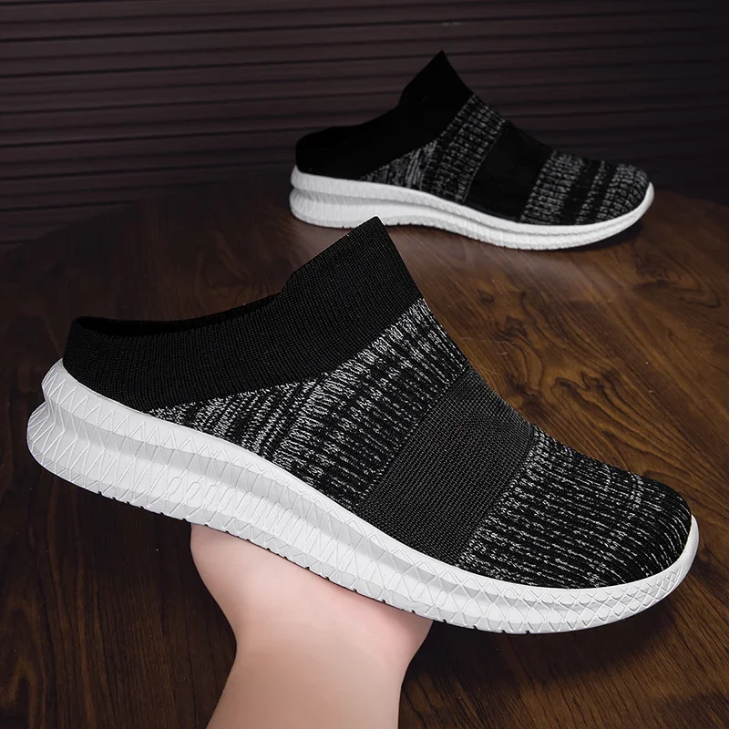 Size 36-47 Men's and Women's Casual Sneakers Lightweight Men's Loafers Breathable Semi-slippers  Running Shoes Кроссовки Мужские