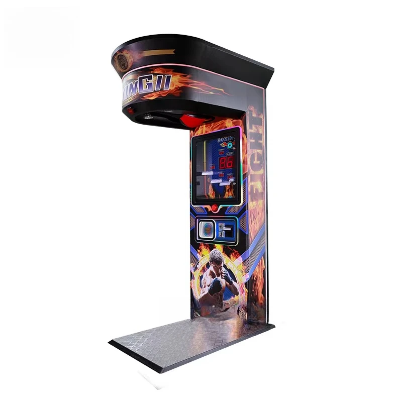 a forCoin-Operated Punch Boxing Arcade Game Machine for Indoor Entertainment Made of Durable Fiberglass for Game Centers