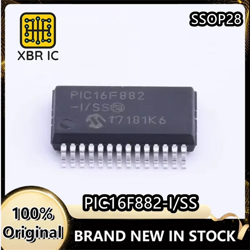 (10/30 Pieces) PIC16F882-I/SS PIC16F882 SSOP-28 Microcontroller Chip New Original Authentic Spot Fast Delivery