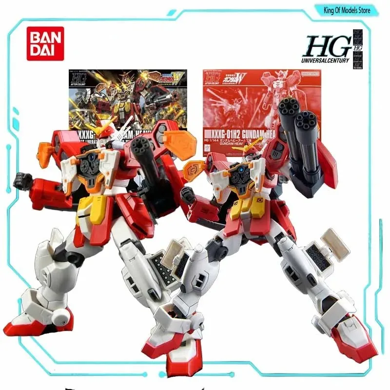 Bandai เดิมชุด GUNDAM HGUC HEAVYARMS CUSTOM 1/144 อะนิเมะ Action Figure ประกอบของเล่นสําหรับชายเครื่องประดับ