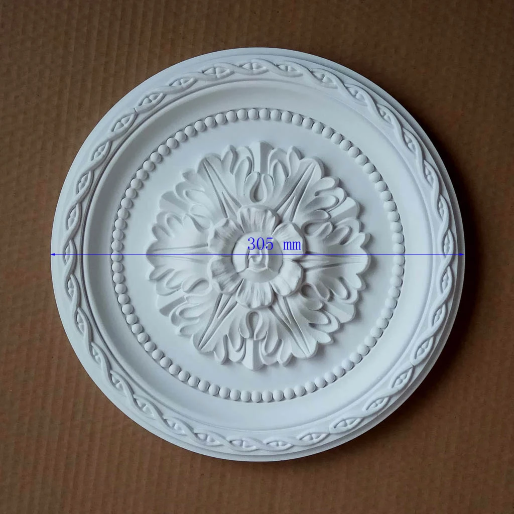PU Decorative Ceiling Rose Pendant Lamp base panel Paterage Ceiling Moulding rosette Light plate Medallion chandelier decoration