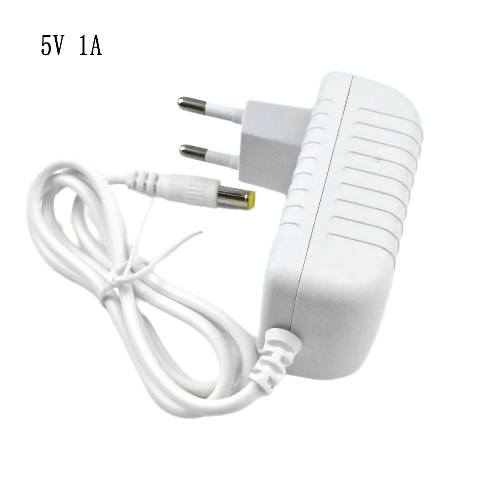 5V 1A 2A EU PLUG Power Adapter 220V AC to 5 Volt LED Strip Light 5W 10W Driver Lighting White Transformer for CCTV Camera