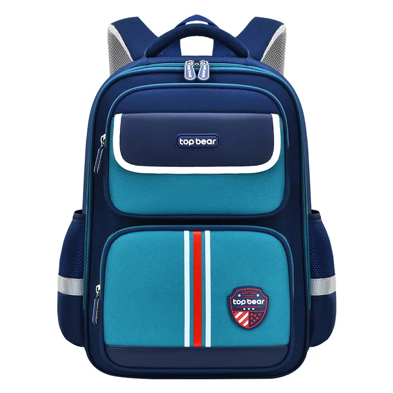 Cute Colorful Student Schoolbag, impermeável de grande capacidade, Safe Reflective Stripes, Mochila infantil, Viagem, Bolsa de ombro ao ar livre