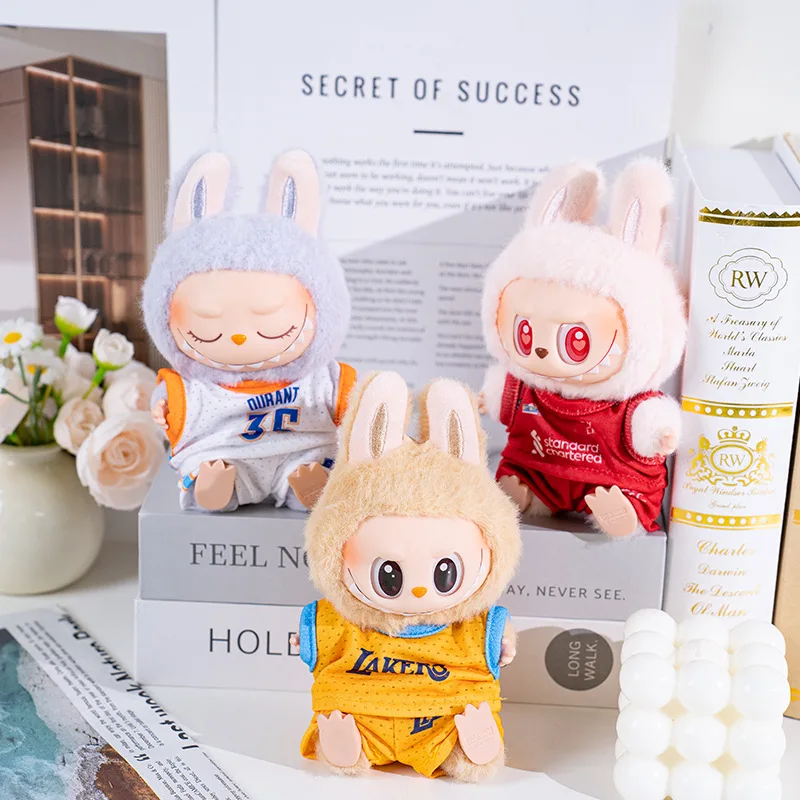 Neue Puppenkleidung für 17 cm Labubu-Kleidung, sitzende Party, Baseball-Kleidung, Kinderkleidung, DIY-Zubehör, Sport-Set, Geschenke