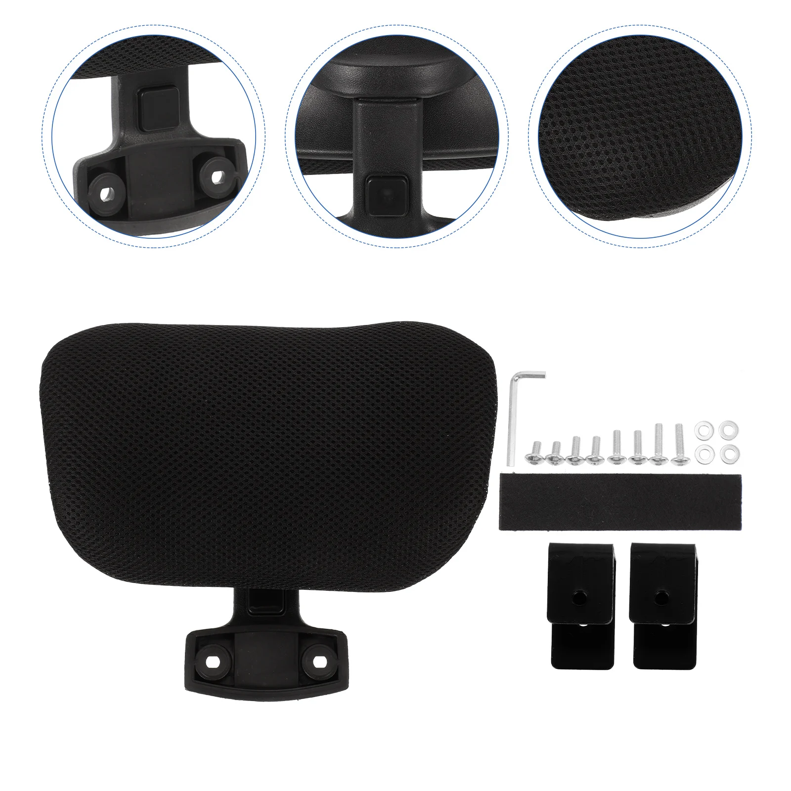 

Adjustable Headrest Swivel Computer Chair Work Earrings Clip-on Accessory Pillow Supple for Plastic Lift