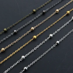 5 Meters/lot 3.5mm Ball Chains Bronze Gold Silver Color Handmade Necklace Bracelet DIY Jewelry Making Findings Accessories