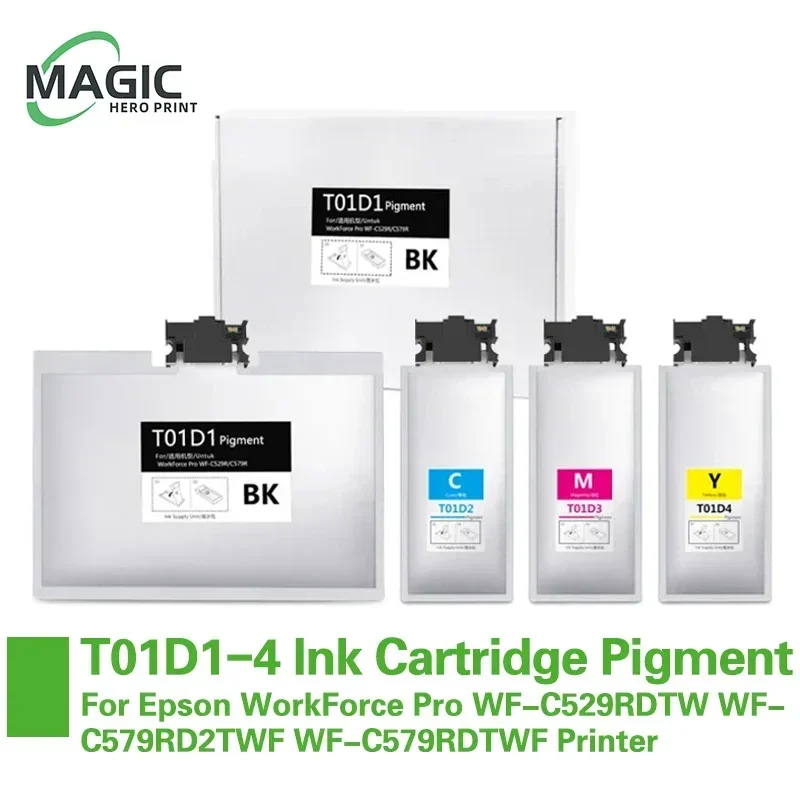 Magic Hero T01D1 T01D2 T01D3 T01D4 Ink Cartridge For Epson WorkForce Pro WF-C529RDTW WF-C579RD2TWF WF-C579RDTWF Printer