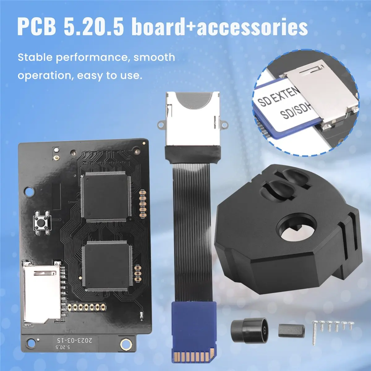 lillili For GDEMU V5.20.5 Optical Drive Emulation Board Kit for SEGA Dreamcast GDU DC VA1 Console SD Extension Black
