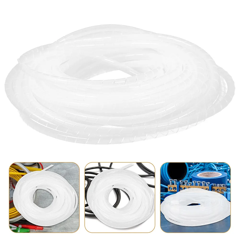

2Pcs Spiral Cable Organizer Sleeve Insulated Flexible Cord Protector for Home Office Adjustable Wire Management Charging Cable