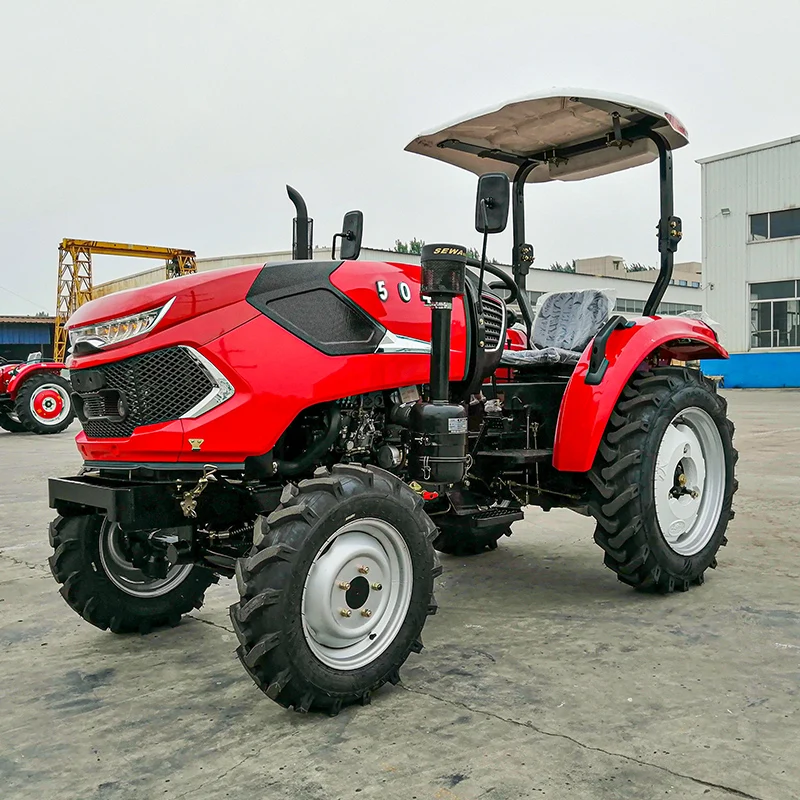 504 50hp صغيرة صغيرة 4WD الصين رخيصة حديقة آلة زراعية جرار زراعي