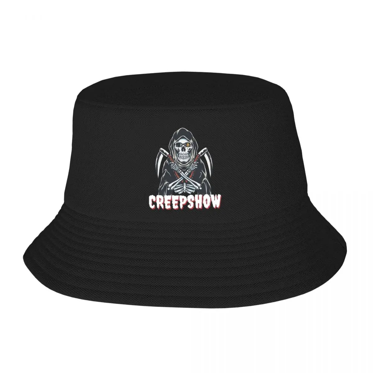 Creepshow Tour 2023 Halloween Bucket Hat for Woman Summer Vocation Vintage Sun Hats Casual Packable for Outdoor Session Hats