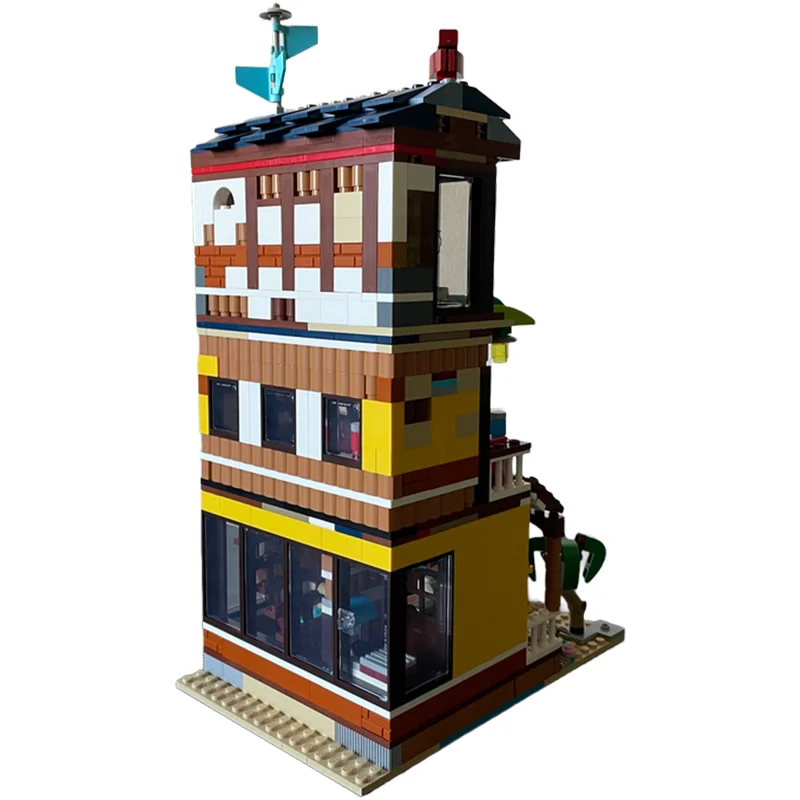 914PCS MOC 서핑 바 & 그릴 모듈 형 대체 빌드 (2x31118) 활기찬 DIY 모델 빌딩 블록 생일 장난감 선물