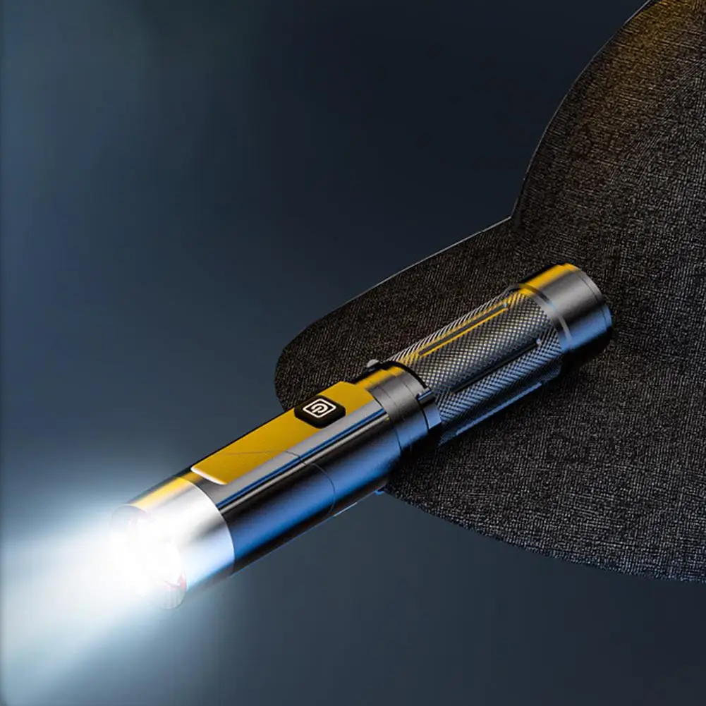 

Outdoor Tactical Super Bright LED Flashlight USB Rechargeable Emergency Camping Repair Magnetic Work WaterproofAuto Light T D6R5