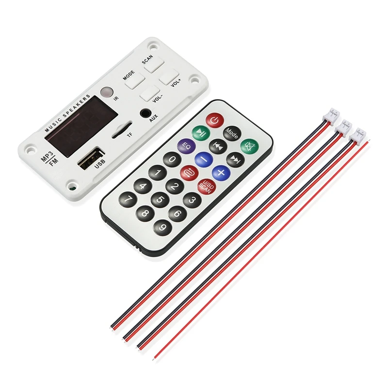 لوحة فك MP3 للسيارة ، متوافق مع بلوتوث ، وحدة راديو FM ، USB AUX ، مشغل WMA ، 50 واط ، 5 فولت-12 فولت