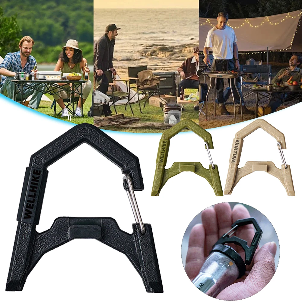 Lampe de tente crochet suspendu ABS lanterne de Camping boucle suspendue GZ lanterne boucle à ressort pour Camping en plein air pêche