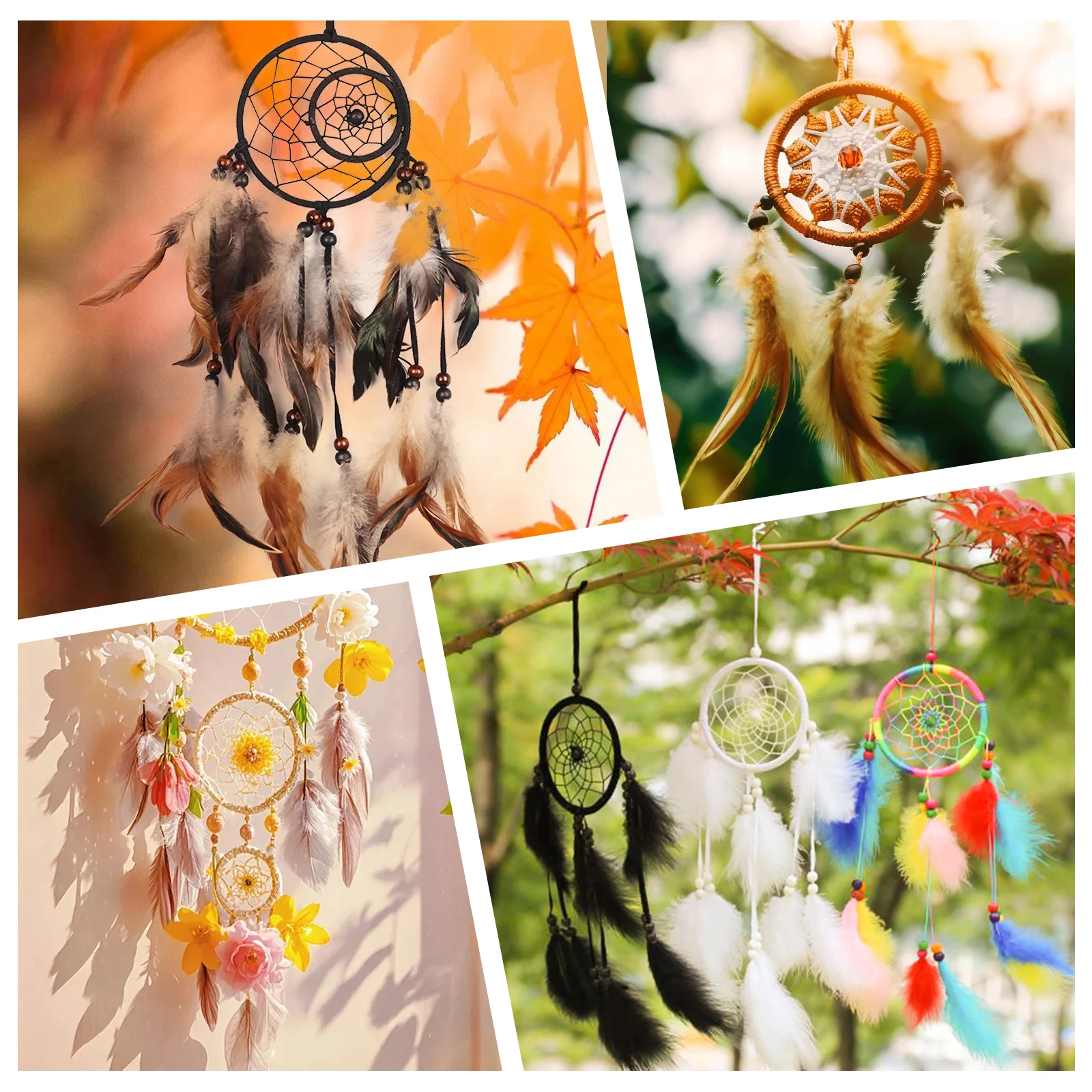

10 Bamboo 18cm Embroidery Rings for DIY Craft Dream Catcher Floral Wreath Cross Stitch Bamboo Rings For Crafts Accessories