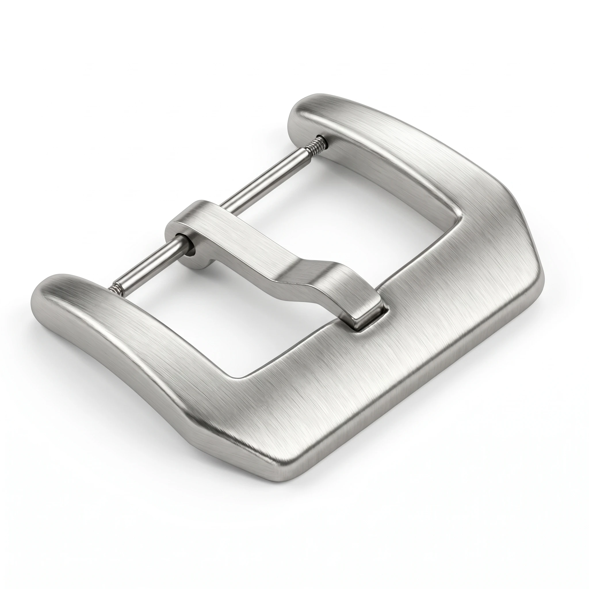 18mm 20mm 22mm 24mm Thick Solid Stainless Steel Watch Buckle Brushed Heavy Duty Pin Clasp Tang Buckle For Leather Silicone Strap